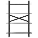 vidaXL Könyvespolc Szürke Sonoma 100 x 33,5 x 140 cm Faanyag