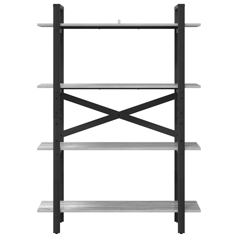 vidaXL Könyvespolc Szürke Sonoma 100 x 33,5 x 140 cm Faanyag