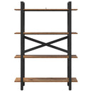 vidaXL Könyvespolc Öreg fa 100 x 33,5 x 140 cm Faanyag