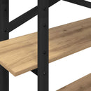 vidaXL Könyvespolc Artisan tölgy 100 x 33,5 x 140 cm Faanyag