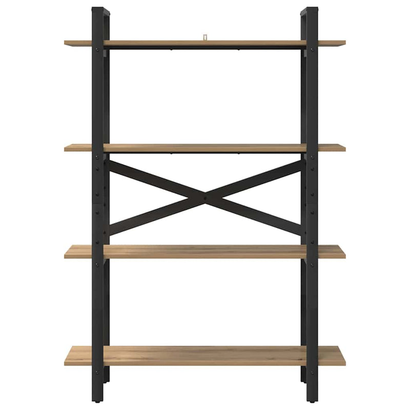 vidaXL Könyvespolc Artisan tölgy 100 x 33,5 x 140 cm Faanyag