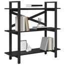 vidaXL Könyvespolc Fekete tölgy 100 x 33,5 x 102 cm Faanyag