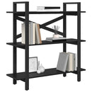 vidaXL Könyvespolc Fekete tölgy 100 x 33,5 x 102 cm Faanyag