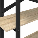 vidaXL Könyvespolc Sonoma tölgy 100 x 33,5 x 102 cm Faanyag