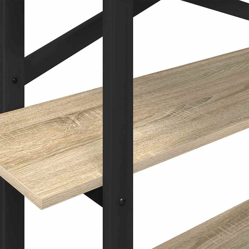 vidaXL Könyvespolc Sonoma tölgy 100 x 33,5 x 102 cm Faanyag