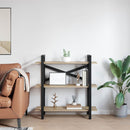 vidaXL Könyvespolc Sonoma tölgy 100 x 33,5 x 102 cm Faanyag