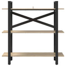 vidaXL Könyvespolc Sonoma tölgy 100 x 33,5 x 102 cm Faanyag