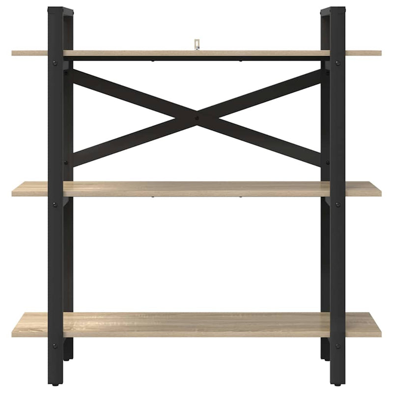 vidaXL Könyvespolc Sonoma tölgy 100 x 33,5 x 102 cm Faanyag