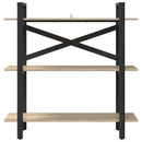 vidaXL Könyvespolc Sonoma tölgy 100 x 33,5 x 102 cm Faanyag
