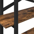 vidaXL Könyvespolc Füstölt tölgy 100 x 33,5 x 102 cm Faanyag