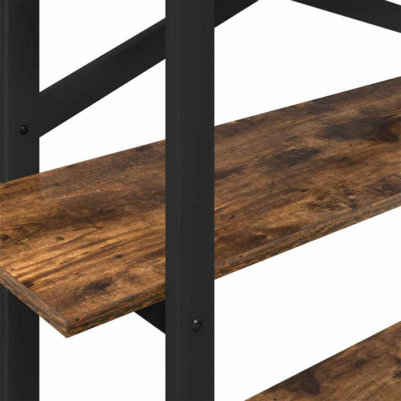 vidaXL Könyvespolc Füstölt tölgy 100 x 33,5 x 102 cm Faanyag