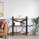 vidaXL Könyvespolc Füstölt tölgy 100 x 33,5 x 102 cm Faanyag