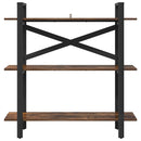 vidaXL Könyvespolc Füstölt tölgy 100 x 33,5 x 102 cm Faanyag