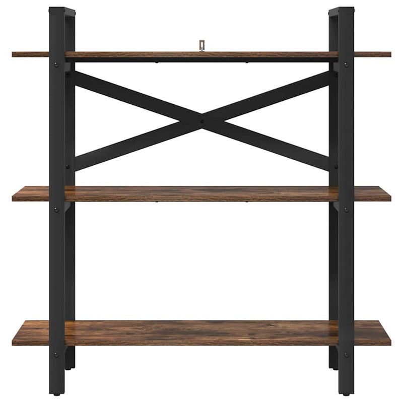 vidaXL Könyvespolc Füstölt tölgy 100 x 33,5 x 102 cm Faanyag