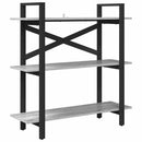 vidaXL Könyvespolc Szürke Sonoma 100 x 33,5 x 102 cm Faanyag