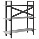 vidaXL Könyvespolc Szürke Sonoma 100 x 33,5 x 102 cm Faanyag