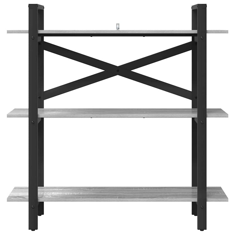 vidaXL Könyvespolc Szürke Sonoma 100 x 33,5 x 102 cm Faanyag