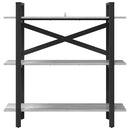 vidaXL Könyvespolc Szürke Sonoma 100 x 33,5 x 102 cm Faanyag