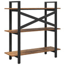 vidaXL Könyvespolc Öreg fa 100 x 33,5 x 102 cm Faanyag