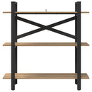 vidaXL Könyvespolc Artisan tölgy 100 x 33,5 x 102 cm Faanyag