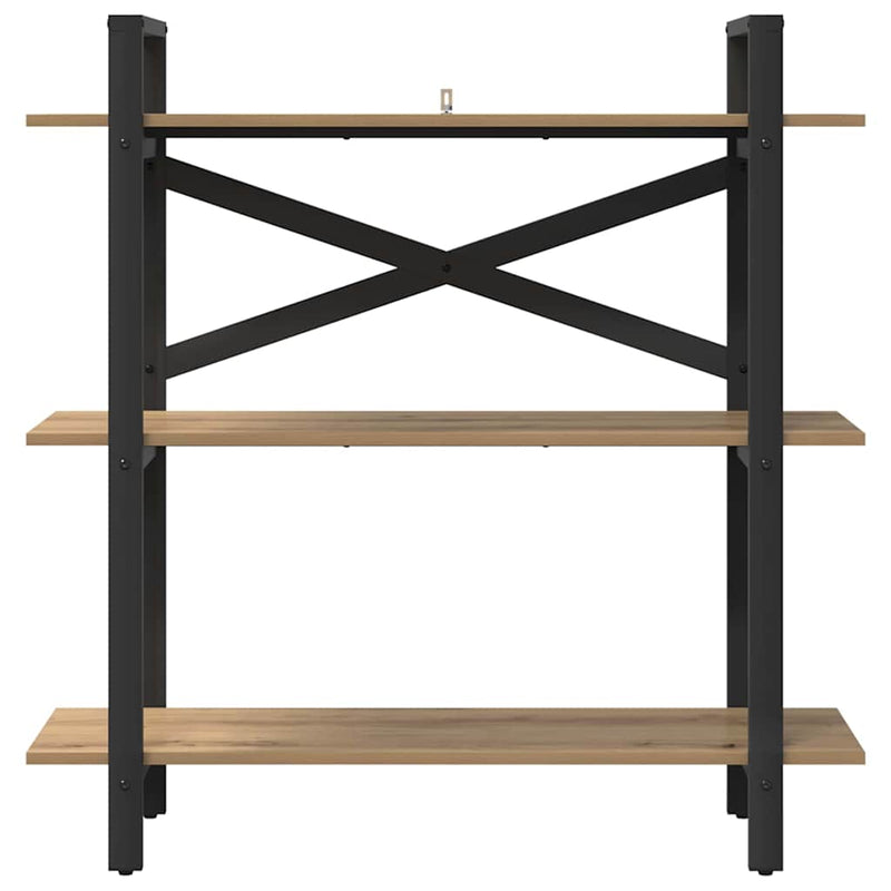 vidaXL Könyvespolc Artisan tölgy 100 x 33,5 x 102 cm Faanyag