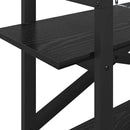 vidaXL Könyvespolc Fekete tölgy 100 x 33,5 x 64 cm Faanyag