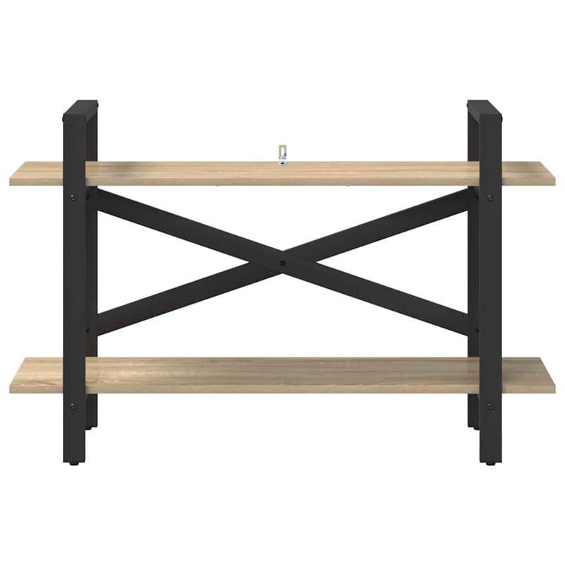 vidaXL Könyvespolc Sonoma tölgy 100 x 33,5 x 64 cm Faanyag