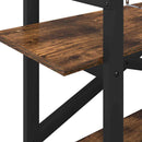 vidaXL Könyvespolc Füstölt tölgy 100 x 33,5 x 64 cm Faanyag