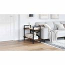 vidaXL Könyvespolc Füstölt tölgy 100 x 33,5 x 64 cm Faanyag