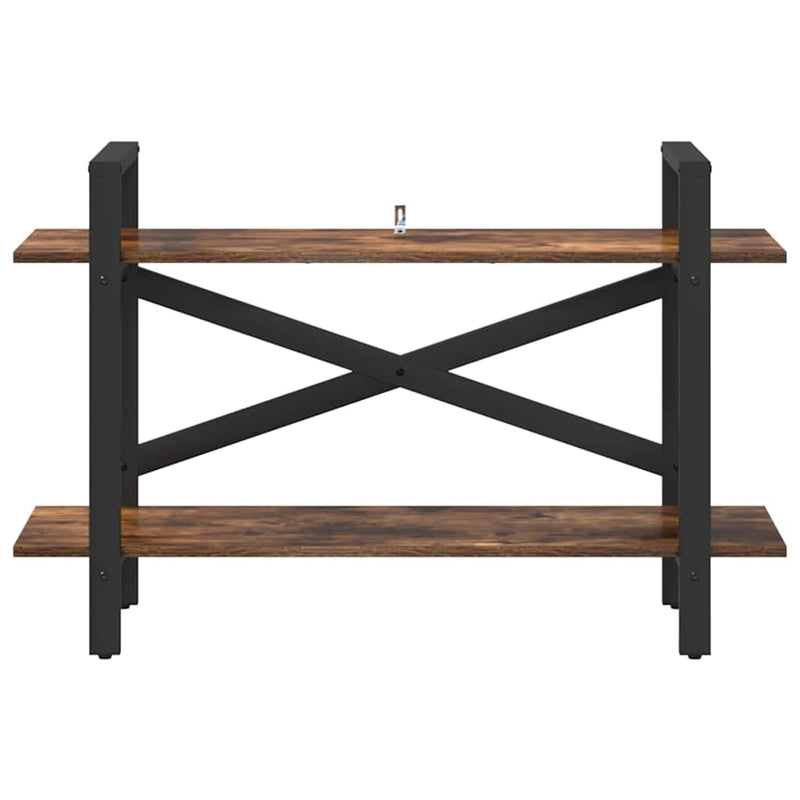 vidaXL Könyvespolc Füstölt tölgy 100 x 33,5 x 64 cm Faanyag