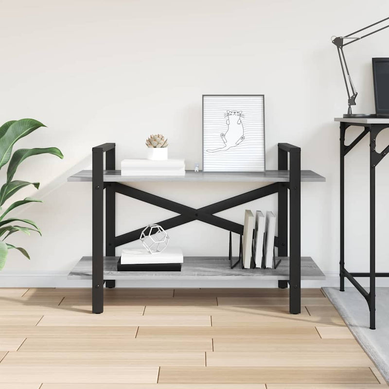 vidaXL Könyvespolc Szürke Sonoma 100 x 33,5 x 64 cm Faanyag