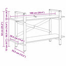 vidaXL Könyvespolc Szürke Sonoma 100 x 33,5 x 64 cm Faanyag