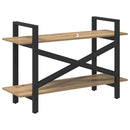 vidaXL Könyvespolc 2 szintes 100 x 33,5 x 64 cm Szerelt Fa