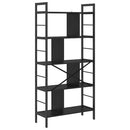 vidaXL Könyvespolc Fekete tölgy 75 x 30 x 156 cm Faanyag