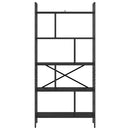 vidaXL Könyvespolc Fekete tölgy 75 x 30 x 156 cm Faanyag