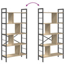 vidaXL Könyvespolc Sonoma tölgy 75 x 30 x 156 cm Faanyag