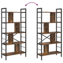 vidaXL Könyvespolc Füstölt tölgy 75 x 30 x 156 cm Faanyag