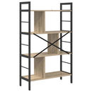 vidaXL Könyvespolc Sonoma tölgy 75 x 30 x 123,5 cm Faanyag