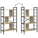 vidaXL Könyvespolc Sonoma tölgy 75 x 30 x 123,5 cm Faanyag