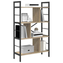 vidaXL Könyvespolc Sonoma tölgy 75 x 30 x 123,5 cm Faanyag