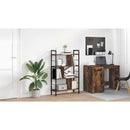 vidaXL Könyvespolc Füstölt tölgy 75 x 30 x 123,5 cm Faanyag