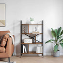 vidaXL Könyvespolc Füstölt tölgy 75 x 30 x 123,5 cm Faanyag