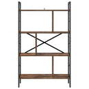 vidaXL Könyvespolc Füstölt tölgy 75 x 30 x 123,5 cm Faanyag