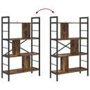 vidaXL Könyvespolc Füstölt tölgy 75 x 30 x 123,5 cm Faanyag