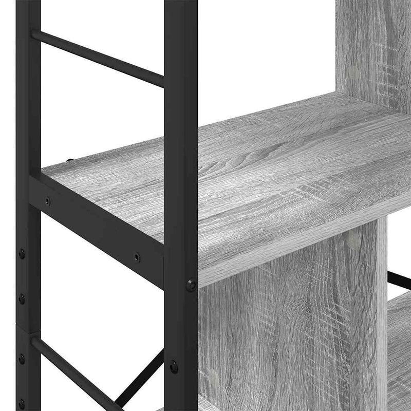 vidaXL Könyvespolc Szürke Sonoma 75 x 30 x 123,5 cm Faanyag