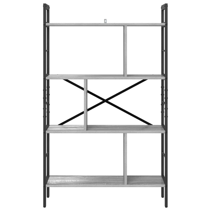 vidaXL Könyvespolc Szürke Sonoma 75 x 30 x 123,5 cm Faanyag