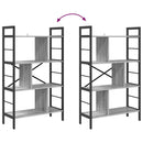 vidaXL Könyvespolc Szürke Sonoma 75 x 30 x 123,5 cm Faanyag