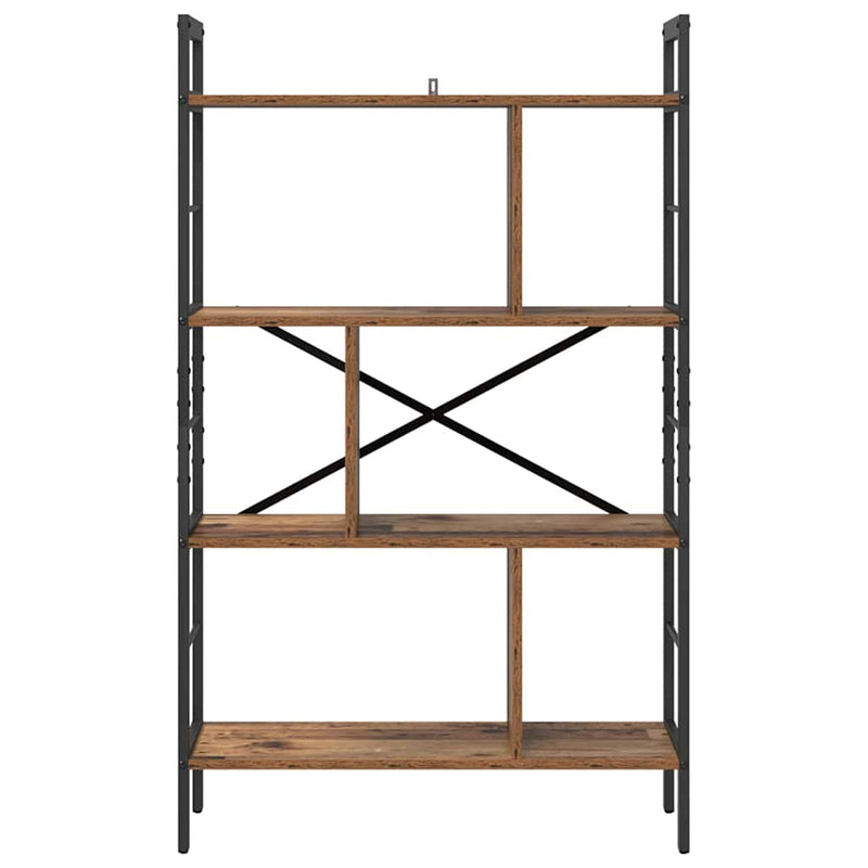 vidaXL Könyvespolc Öreg fa 75 x 30 x 123,5 cm Faanyag