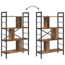 vidaXL Könyvespolc Öreg fa 75 x 30 x 123,5 cm Faanyag