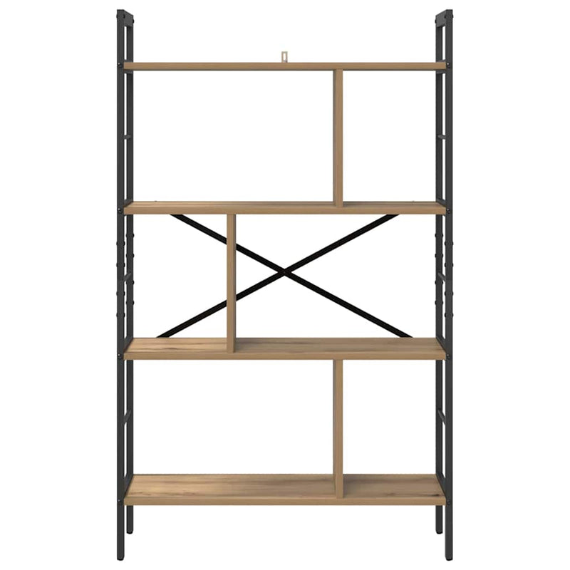 vidaXL Könyvespolc Artisan tölgy 75 x 30 x 123,5 cm Faanyag